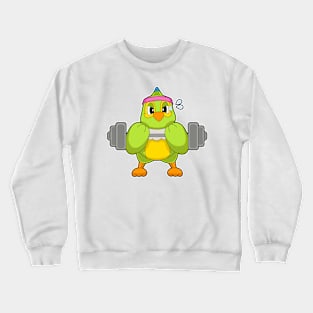 Parrot Strength training Dumbbell Crewneck Sweatshirt